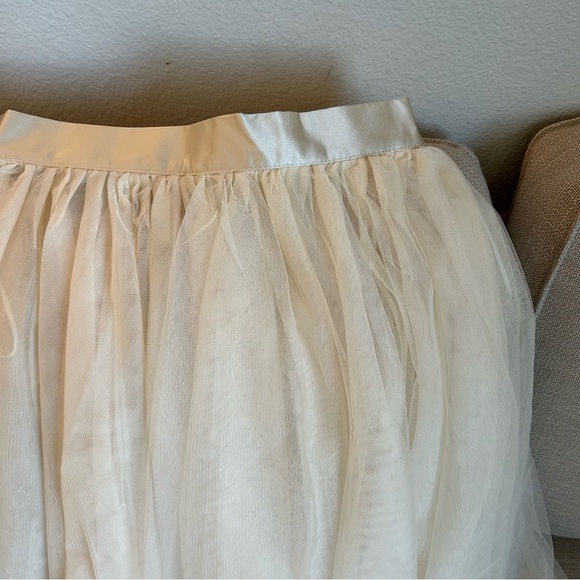 NEW Reformation Prisca Sheer Midi Skirt - Ivory Cream Small S - Picture 6 of 11
